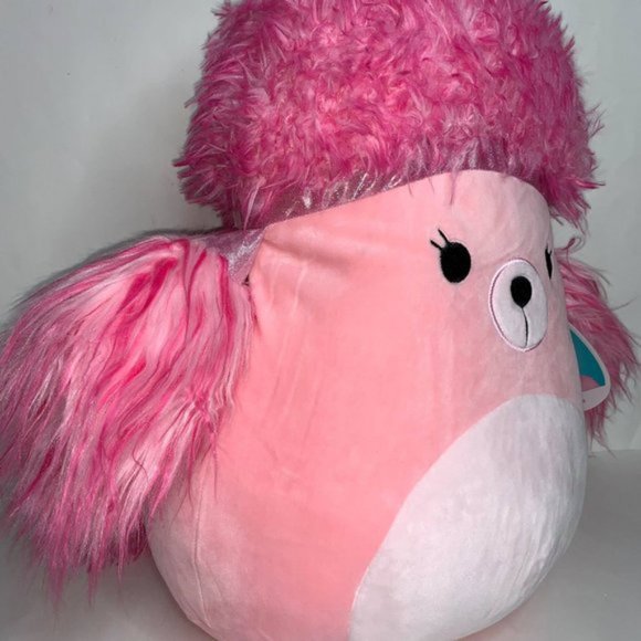 Squishmallow Chloe Pink Poodle Dog Soft Plush 16 - Picture 3 of 4